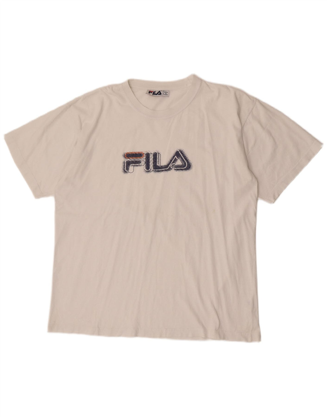 Tricou grafic pentru bărbați Fila Top Large White
