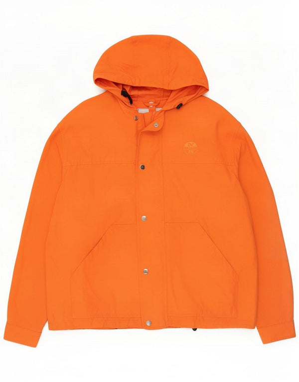 Jachetă Windbreaker pentru bărbați cu glugă North Sails UK 40 Large Orange Cotton