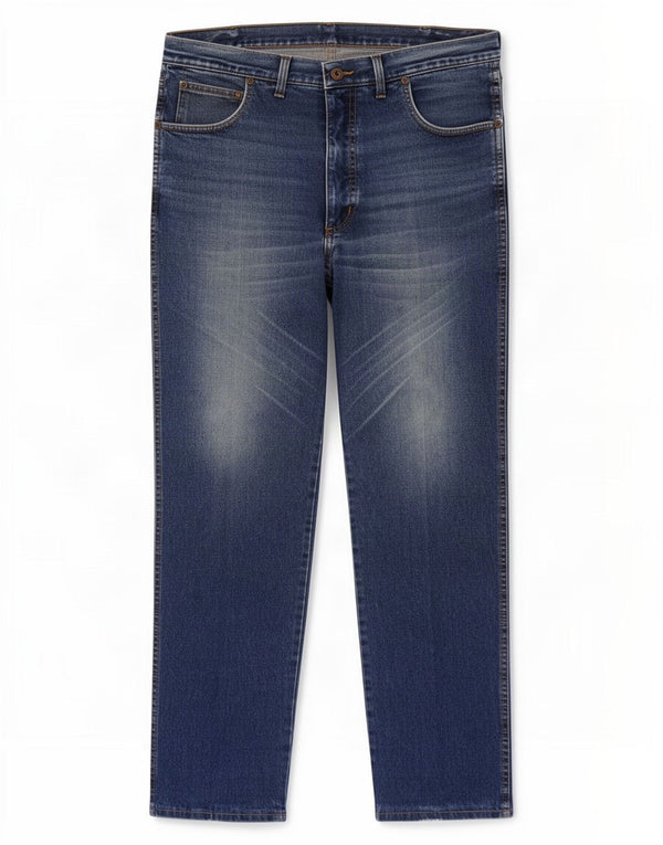 Blugi drepte pentru bărbați Wrangler Ohio W38 L32 bumbac albastru