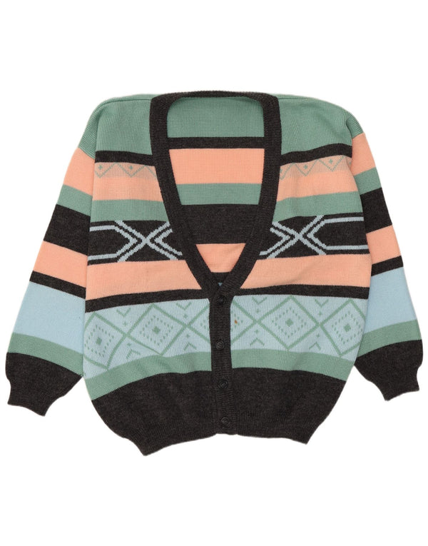Pulover cardigan pentru bărbați VINTAGE IT 52/54 Fair Isle, mare, multicolor