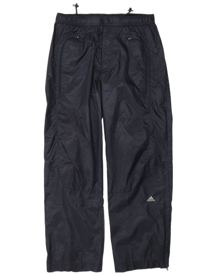 Pantaloni impermeabili pentru bărbați Adidas, poliester mediu albastru bleumarin