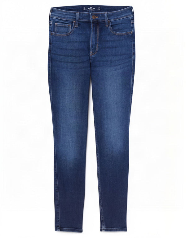 Blugi Hollister pentru femei cu talie înaltă super skinny US 5 Small W27 L26 Blue