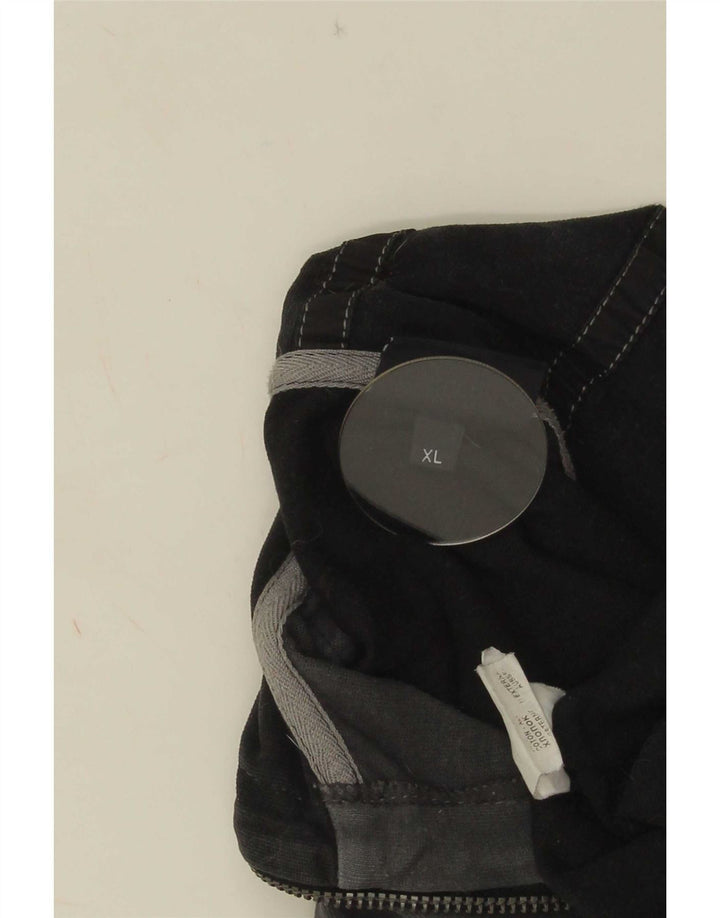 Jachetă pentru trening Trussardi pentru bărbați XL, bumbac color bloc negru