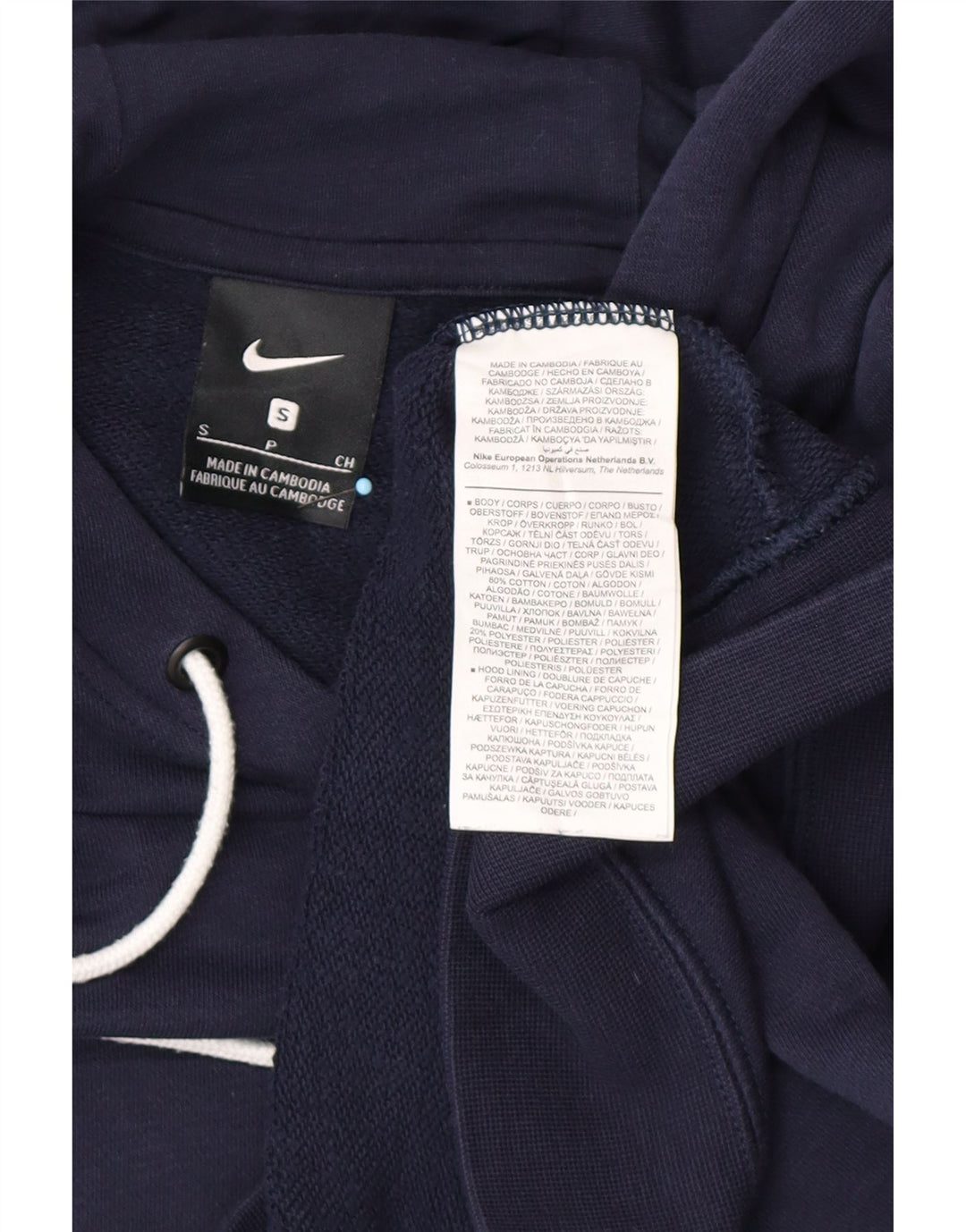 Pulover NIKE pentru bărbați, bumbac, albastru bleumarin
