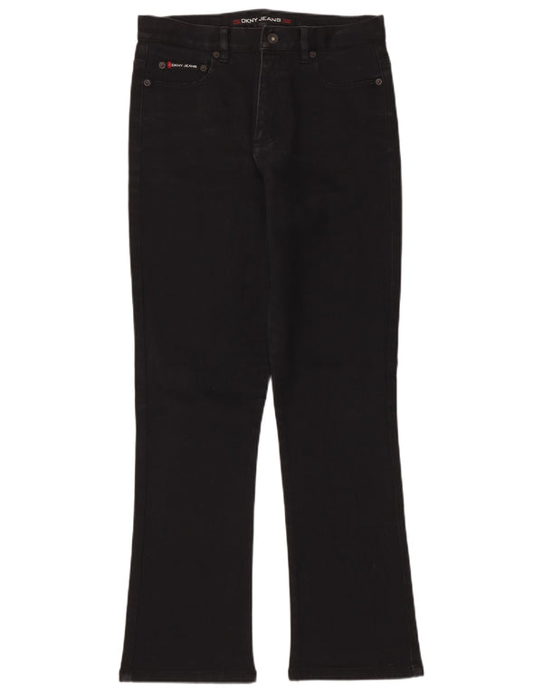 DKNY Jeans Bootcut pentru femei US 10 Large W30 L30 Bumbac negru