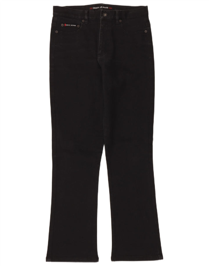 DKNY Jeans Bootcut pentru femei US 10 Large W30 L30 Bumbac negru
