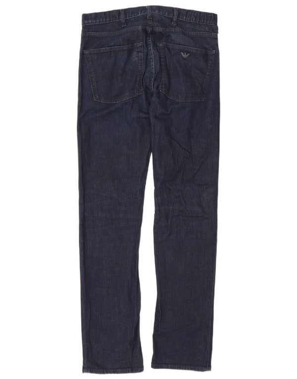 Blugi subțiri pentru bărbați Emporio Armani L31 L32 Bumbac bleumarin