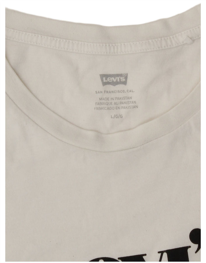 Tricou grafic Levi's pentru femei Top UK 16 Large White