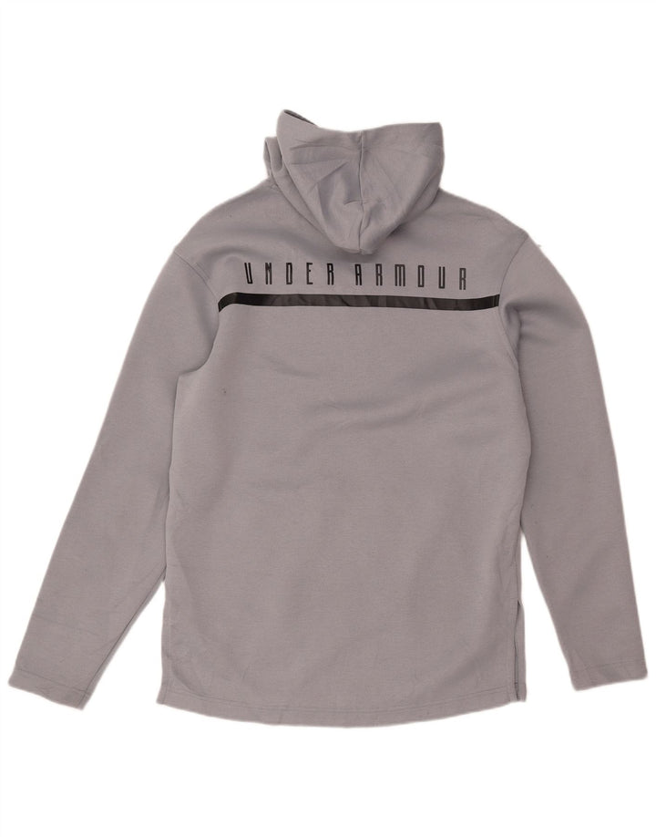 Pulover Under Armour Cold Gear Graphic pentru bărbați, poliester mic, gri