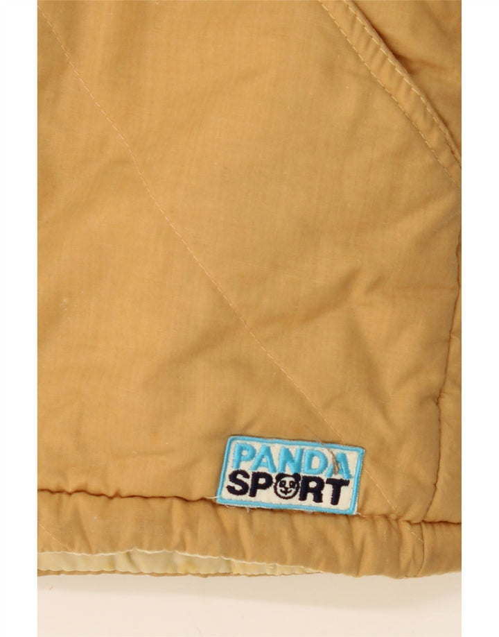 VINTAGE Mens Padded Jacket IT 48 Medium Beige Cotton Vintage Vintage and Second-Hand Vintage from Messina Hembry 