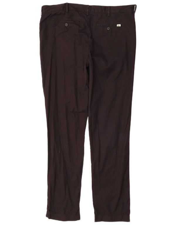 Pantaloni chino subțiri pentru bărbați Lacoste Mărimea 48 XL W38 L34 bumbac negru