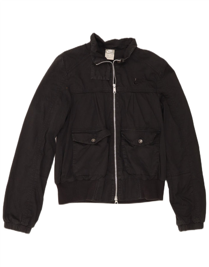 Jachetă bomber Nike pentru femei UK 10/12, bumbac mediu negru