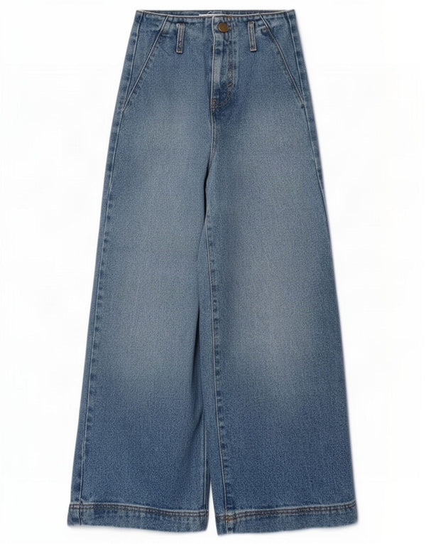 Blugi pentru femei cu talie înaltă Zara EU 22 2XS L22 L26 Albastru
