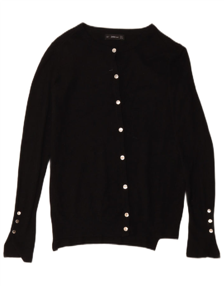 Pulover cardigan pentru femei Zara UK 10 Mic Negru
