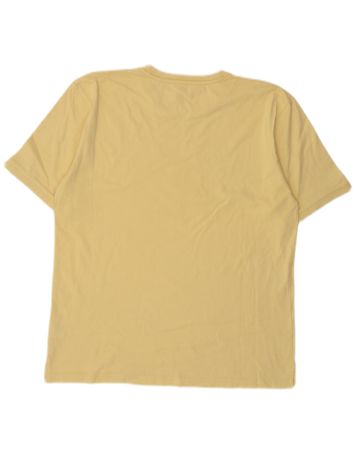 Tricou grafic pentru bărbați Lambretta Top mare din bumbac galben