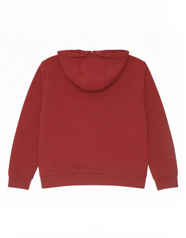 Pulover Nike pentru bărbați cu glugă, bumbac mare burgundă