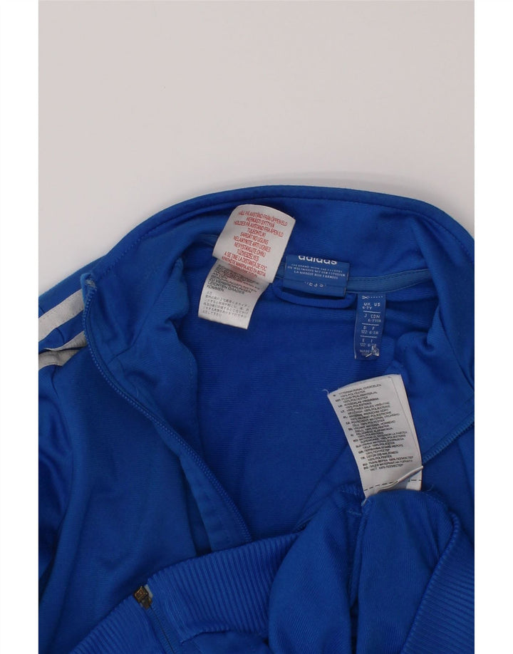 Jachetă de top pentru trening cu grafic pentru băieți Adidas 6-7 ani poliester albastru