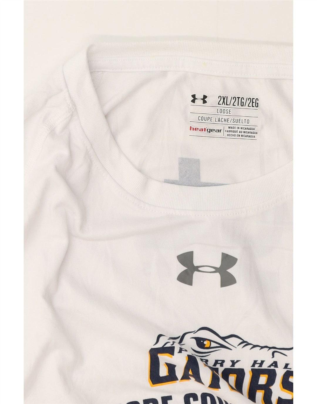 UNDER ARMOUR Top grafic pentru bărbați cu mânecă lungă, 2XL, alb