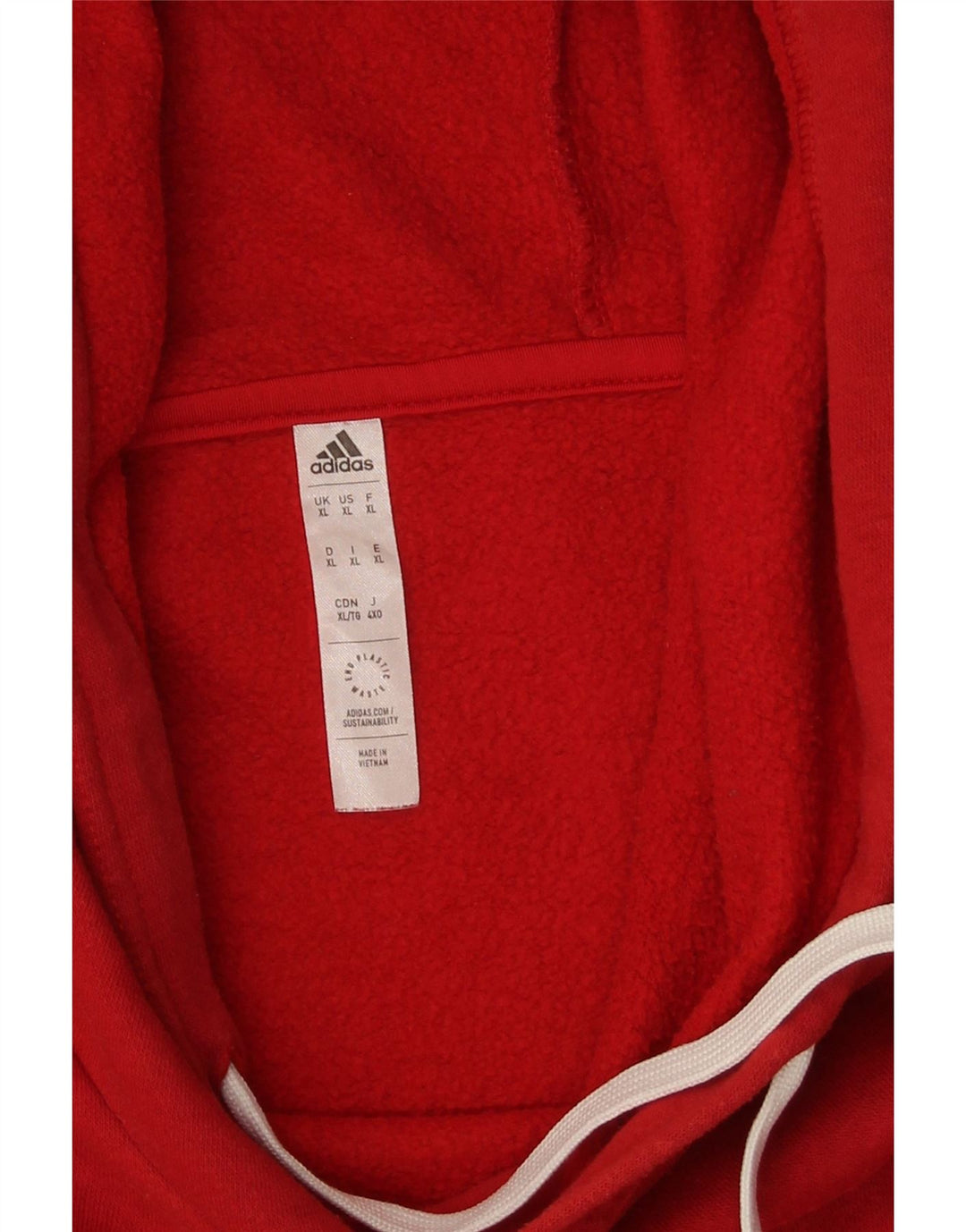 Pulover Adidas pentru bărbați, bumbac roșu XL