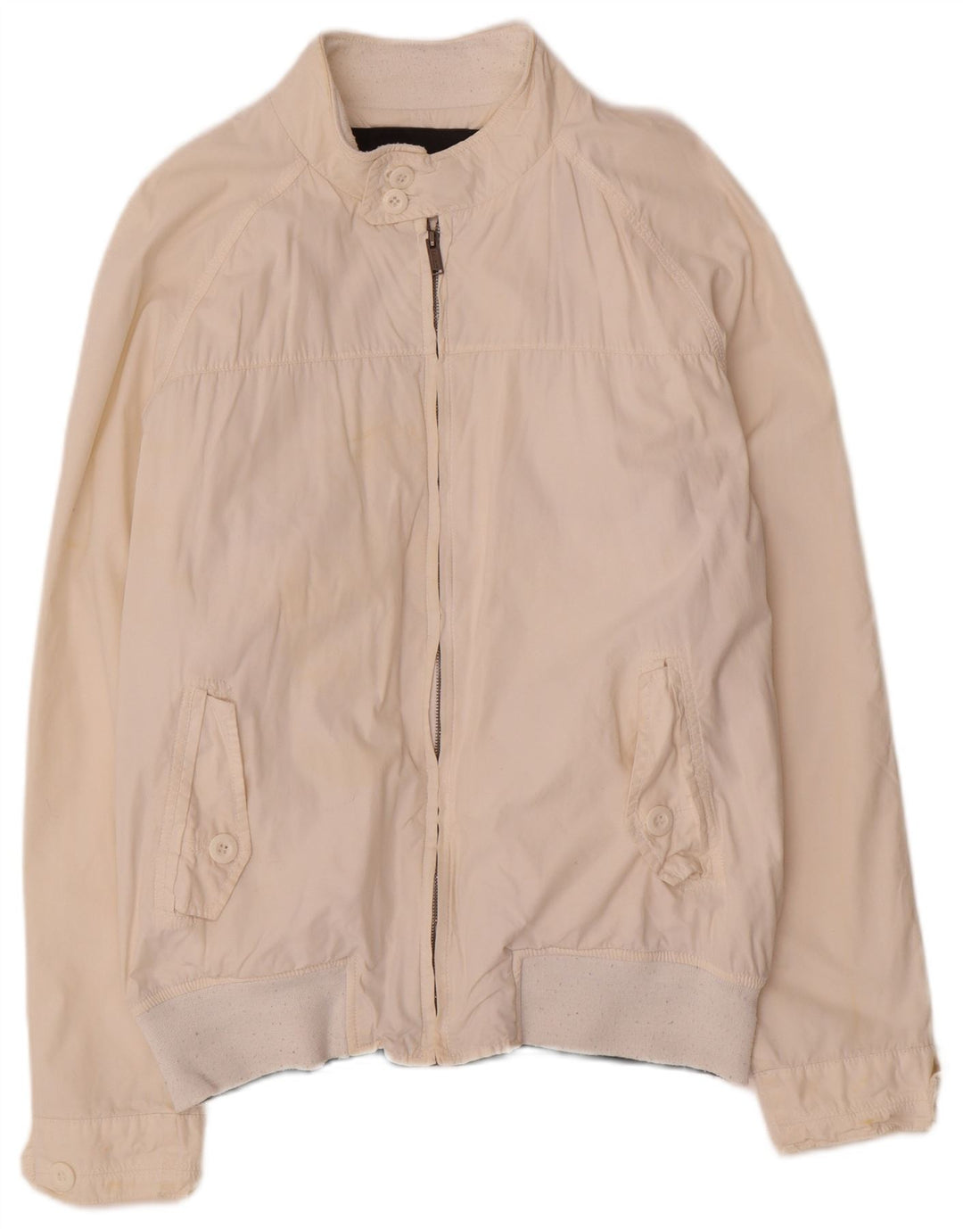Bomber pentru bărbați Zara UK 42 XL Alb