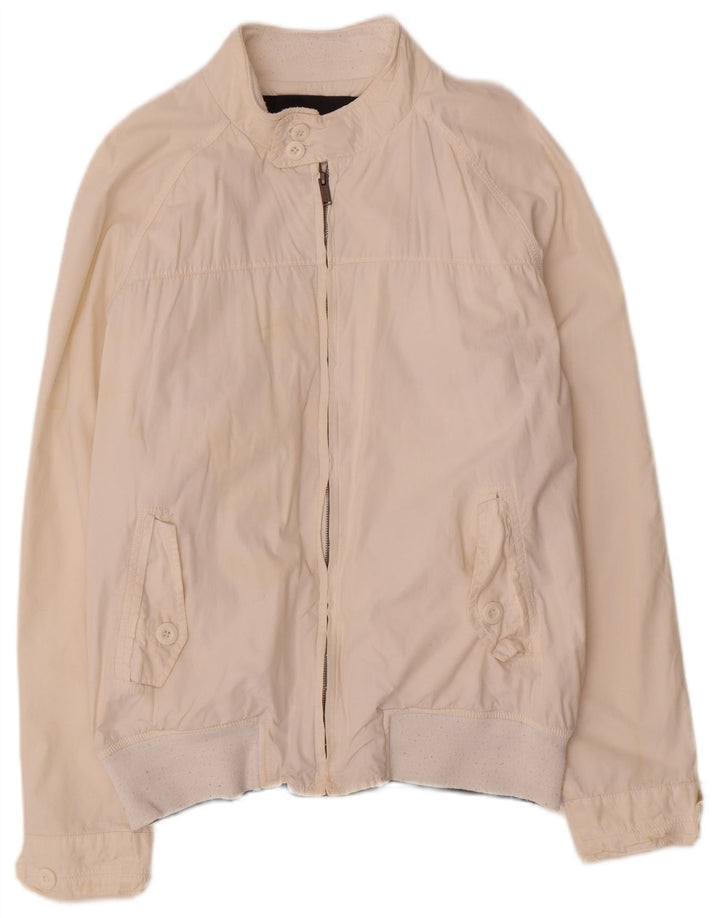 Bomber pentru bărbați Zara UK 42 XL Alb