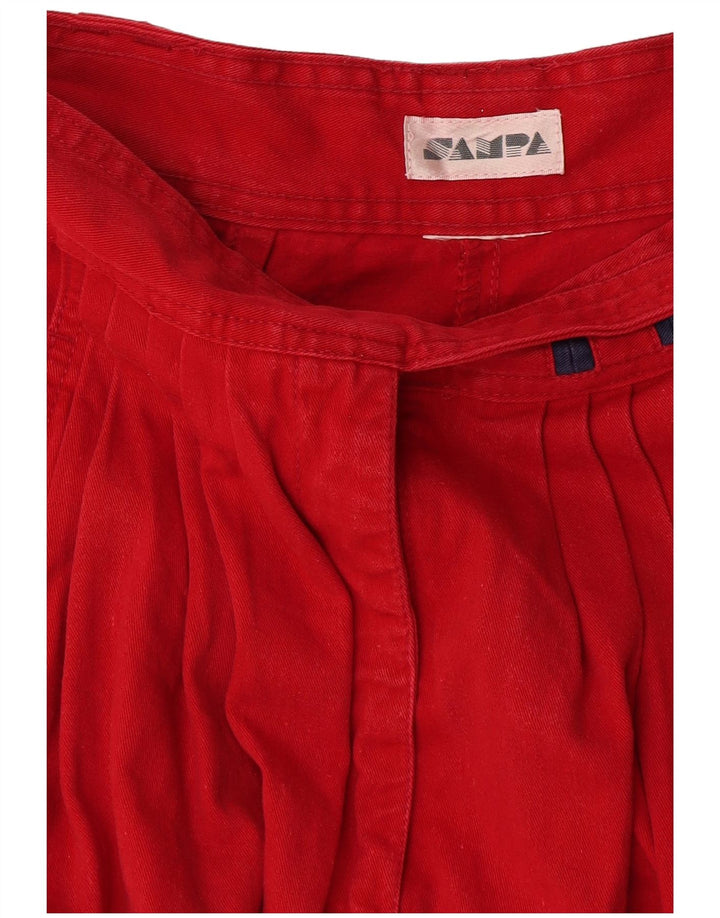 Pantaloni de damă vintage cu gheață casual L24 L29 roșii