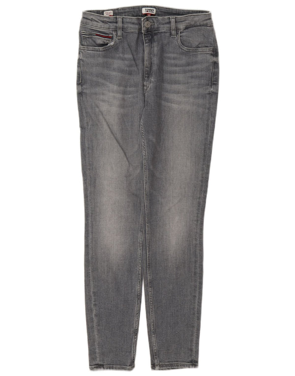 Blugi skinny pentru femei cu talie înaltă Tommy Hilfiger W30 L30 bumbac gri