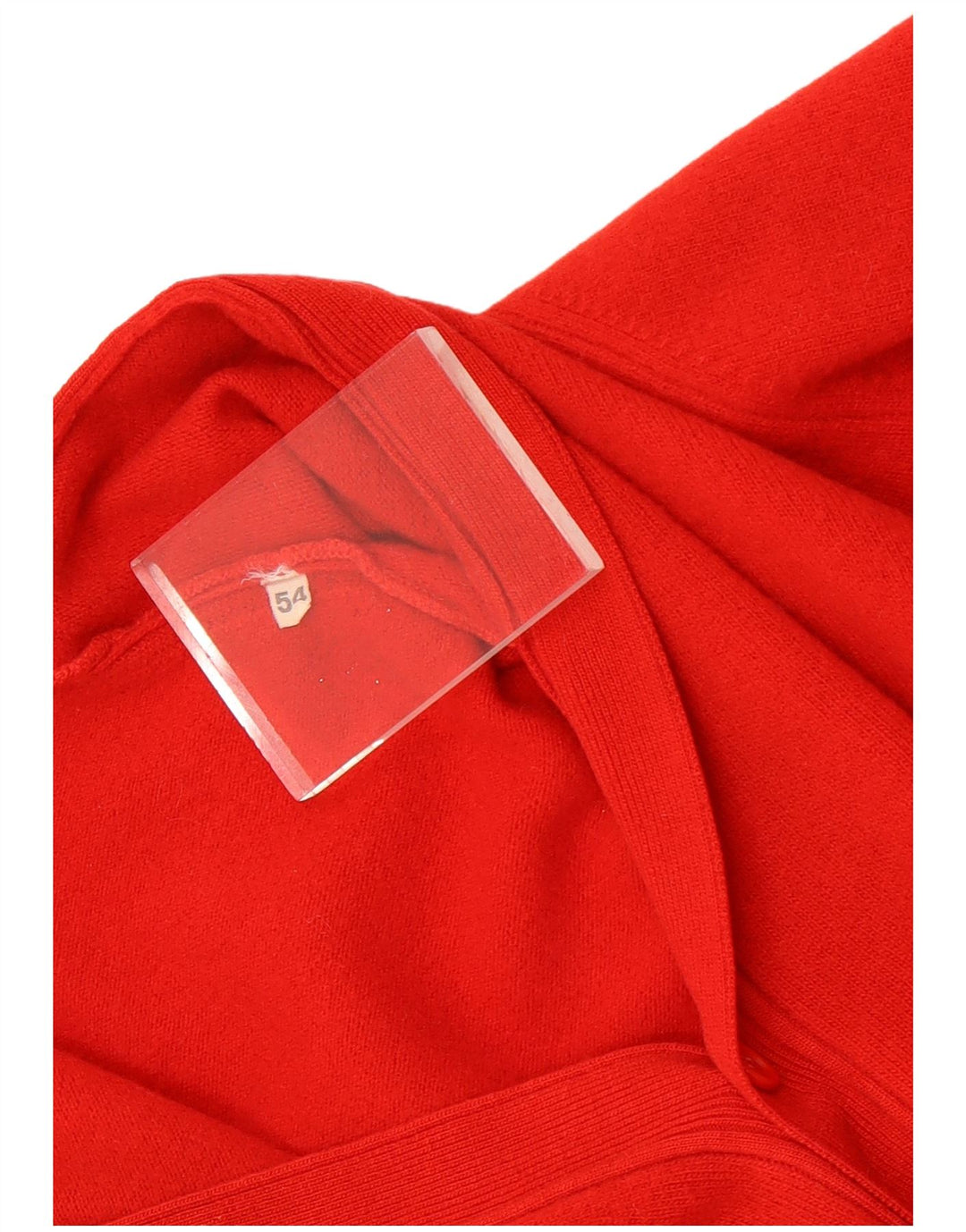 Pulover Cardigan Vintage pentru Damă IT 54 3XL Roșu