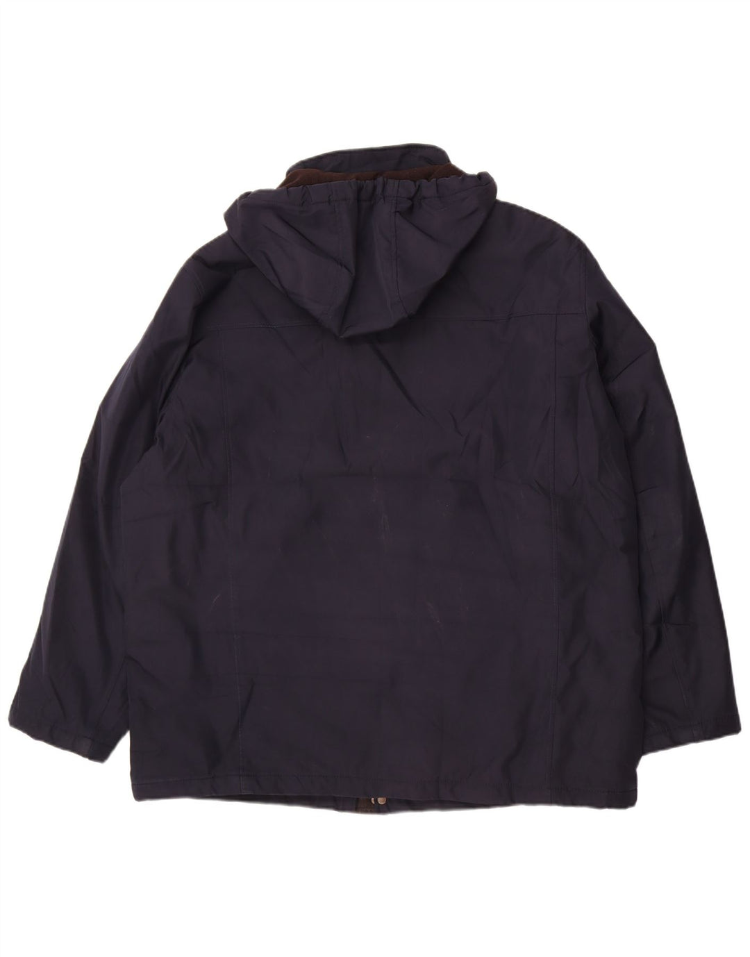 Jachetă de vânt cu glugă Calvin Klein pentru bărbați UK 42 XL bleumarin poliester