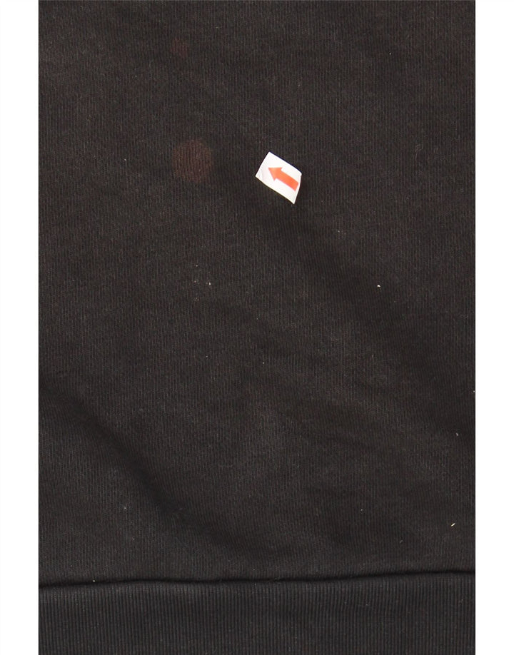 ADIDAS Mens Hoodie Jumper Medium Black Cotton Vintage Adidas and Second-Hand Adidas from Messina Hembry 