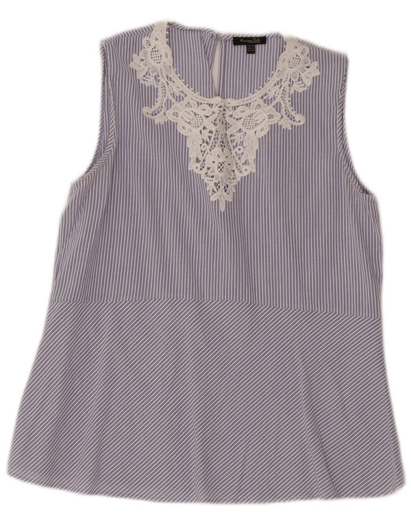 Bluză fără mâneci pentru femei MASSIMO DUTTI EU 40 Medium Blue Dunge