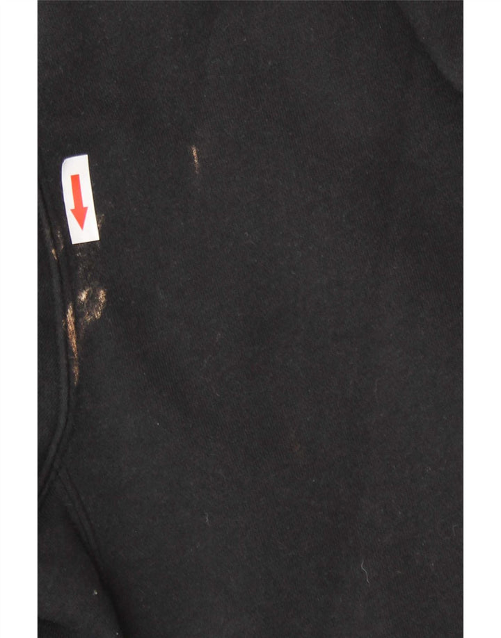 Pulover Nike pentru bărbați, cu fermoar, bumbac mediu negru