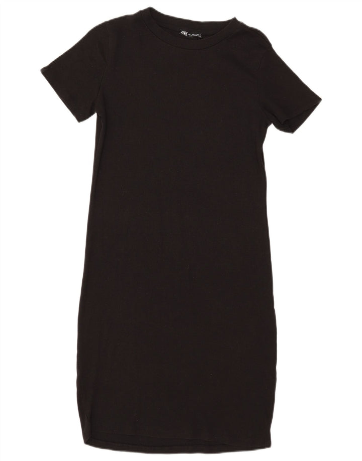 Rochie jumper pentru femei ZARA UK 14 mare, negru, bumbac