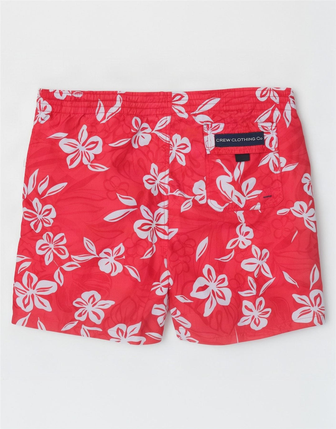 Crew Clothing Pantaloni scurți de înot pentru bărbați, mari, roșii, florale