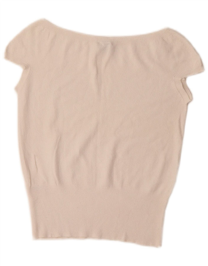 Bluză Oasis pentru femei Crop Top UK 10 Small White Viscose