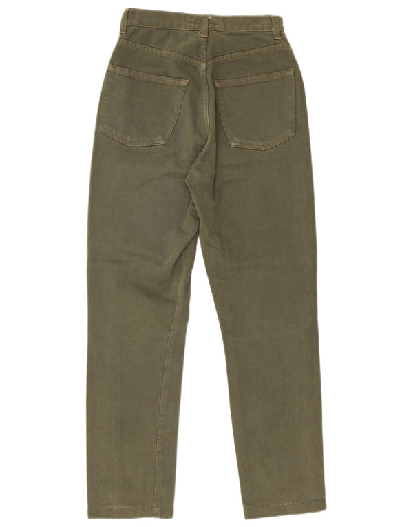 Blugi drepti pentru femei Banana Republic US 2 XS W24 L27 Kaki Bumbac