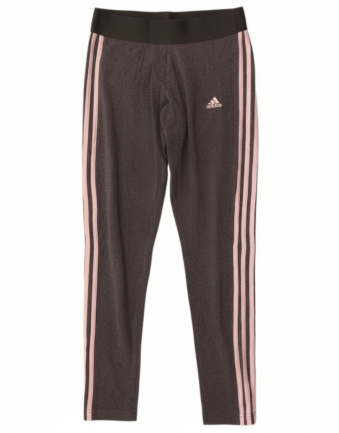 Leggings pentru femei Adidas UK 12, bumbac gri mediu