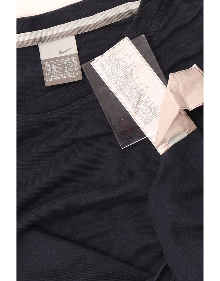 Top pentru bărbați NIKE cu mânecă lungă UK 39/41 mediu, albastru bleumarin, bumbac