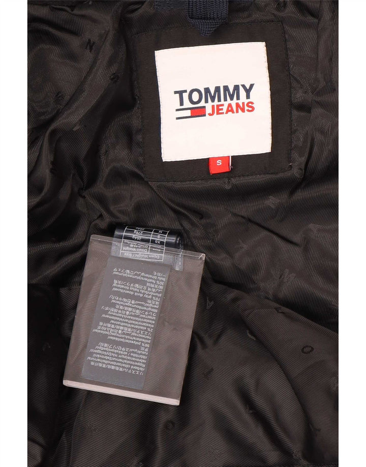 Palton căptușit cu glugă pentru femei Tommy Hilfiger UK 10 Poliester negru mic