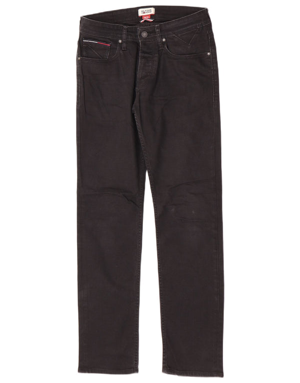 Blugi slim pentru bărbați Tommy Hilfiger W30 L32 bumbac negru