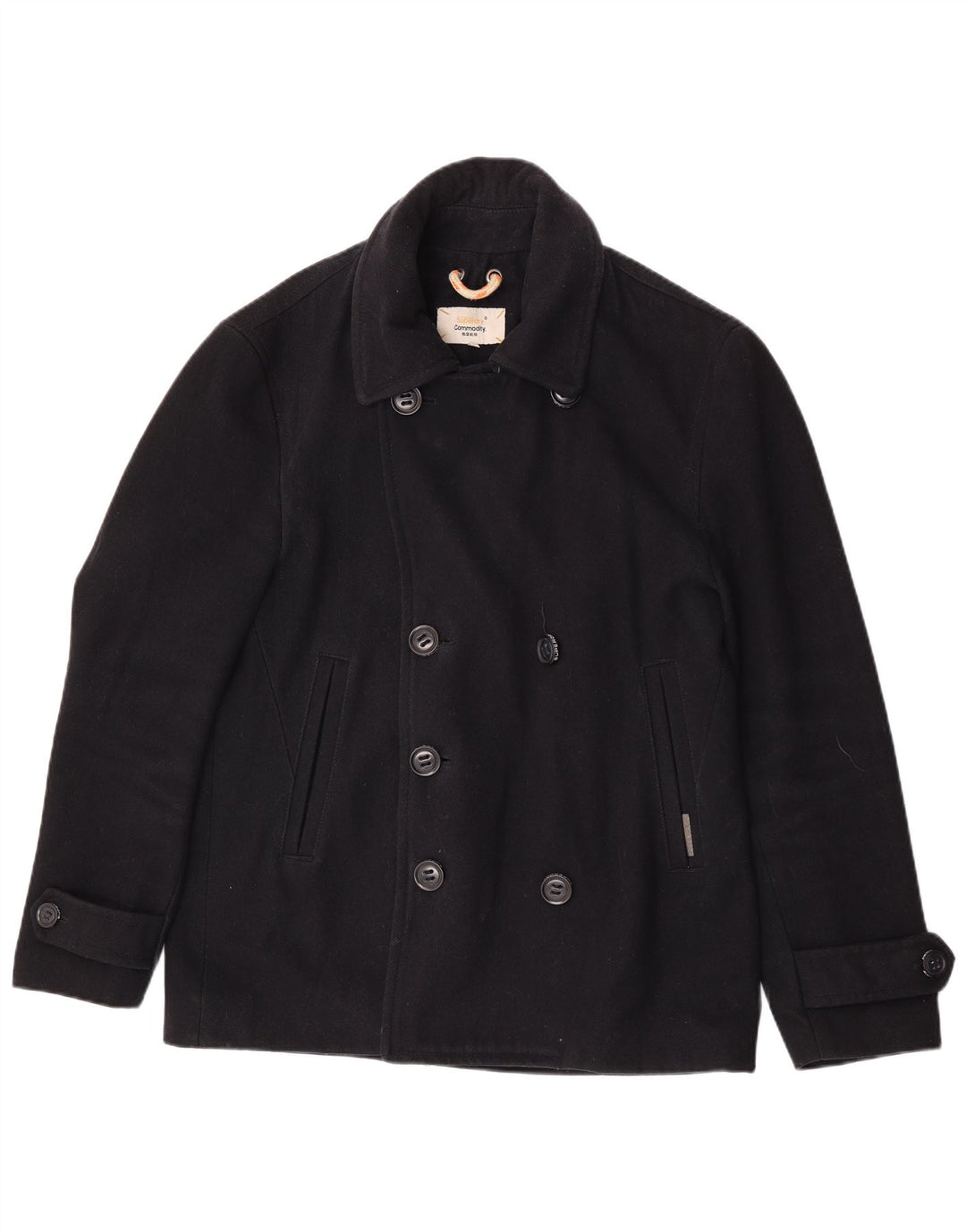 Palton de măzăre pentru femei Superdry UK 20 2XL Lână bleumarin