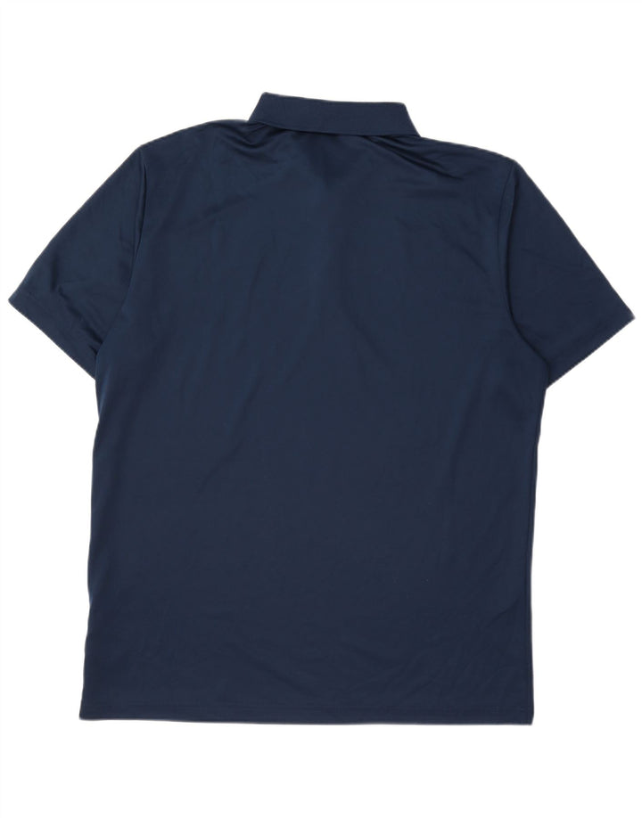 Tricou polo Adidas pentru bărbați, mare, albastru, poliester