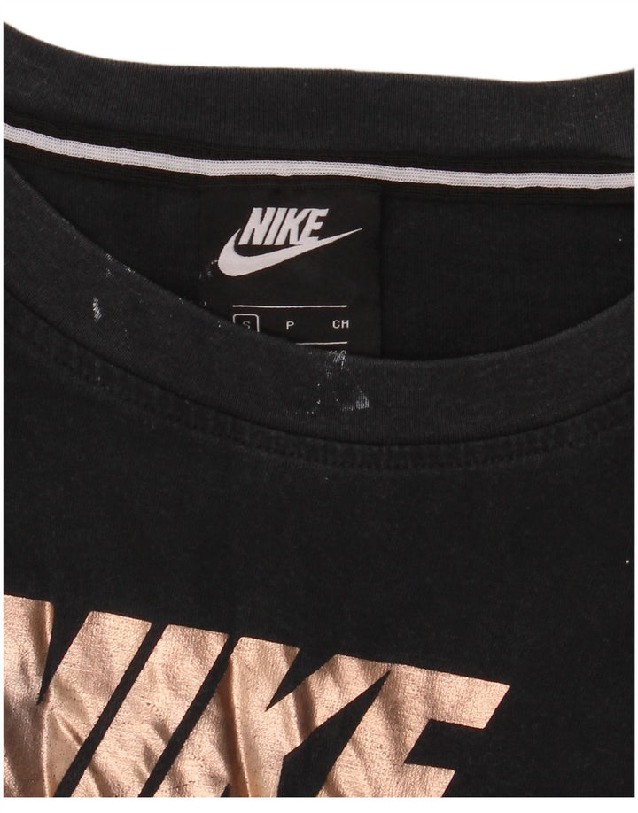 Tricou grafic supradimensionat pentru femei NIKE Top UK 10 Small Black