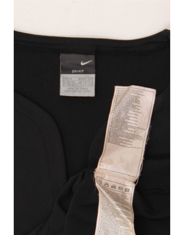Top Vest Crop Dri Fit Nike pentru femei Marea Britanie 10/12 Poliester cu dungi negre medii