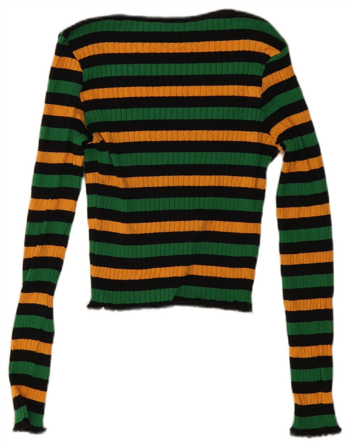Top Crop pentru Damă Zara UK 12 Medium Multicolore în dungi