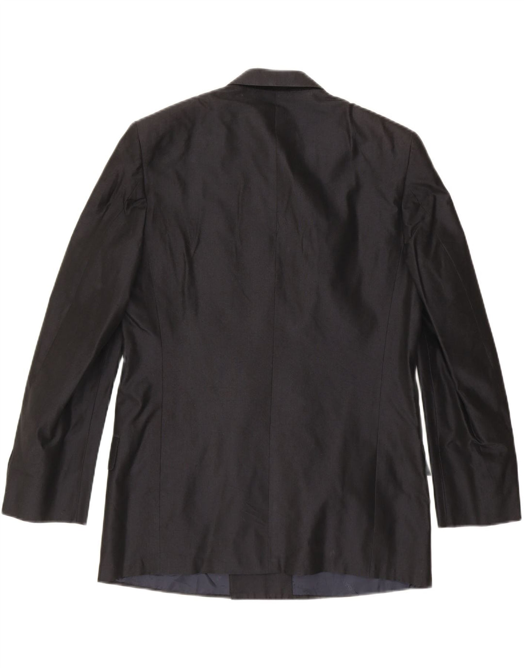 UNGARO Mens Double Breasted Blazer Jacket IT 50 Large Black Silk