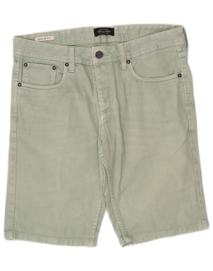 Pantaloni scurți din denim Jack & Jones pentru bărbați, de culoare medie, W32, verde
