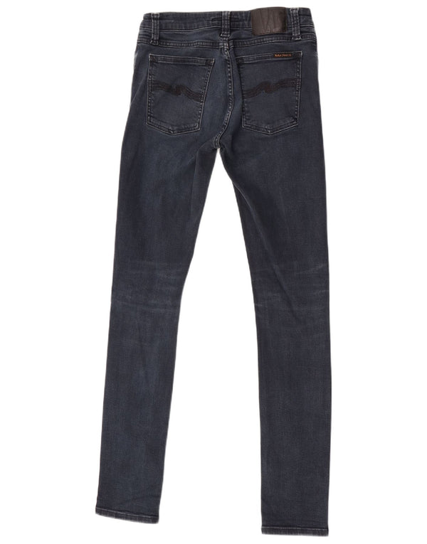 Blugi super skinny pentru femei Nudie W28 L32 bumbac bleumarin