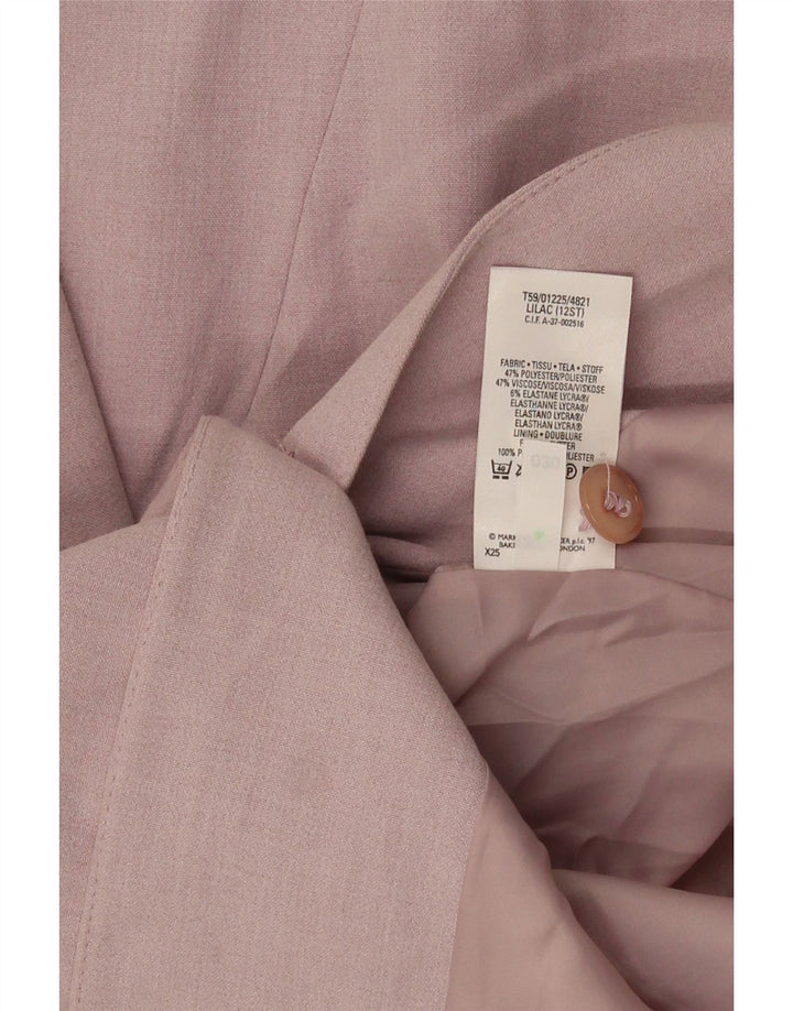 Jachetă pentru femei Marks & Spencer cu paragate cu 4 nasturi, UK 12, violet mediu