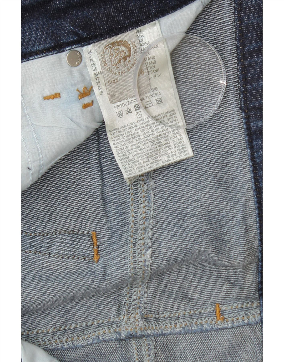 DIESEL Skinzee Banana Cropped Jeans W26 L24 Blue Bumbac